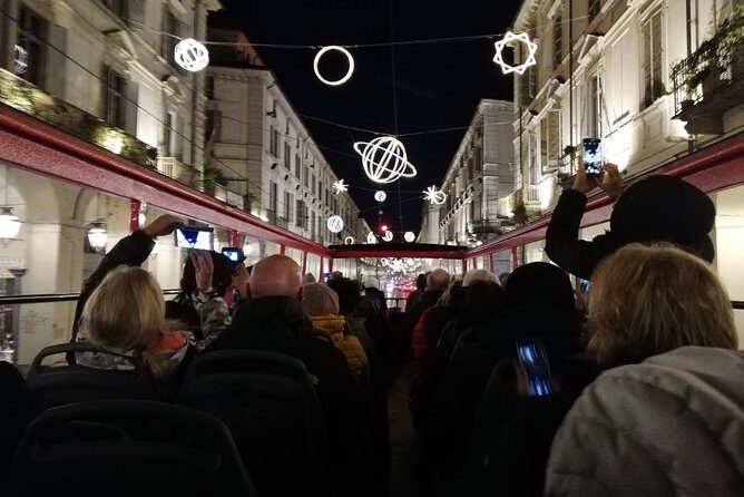 Luci d'Artista City Tour - Meeting at Piazza Castello and getting set up for the winter ride